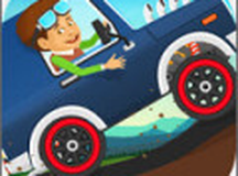 有趣的儿童赛车比赛